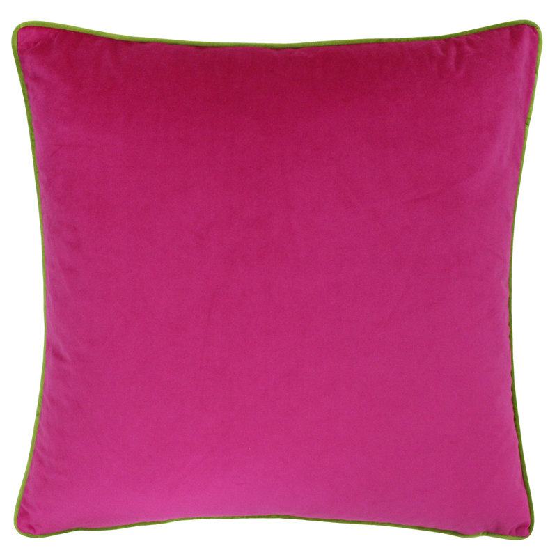 Oliver Square Throw, Hot Pink/Lime, Pillow Cover Only - No Insert