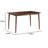 47 Inch Dining Table, Solid Wood Kitchen Table, Easy Assembly, Espresso