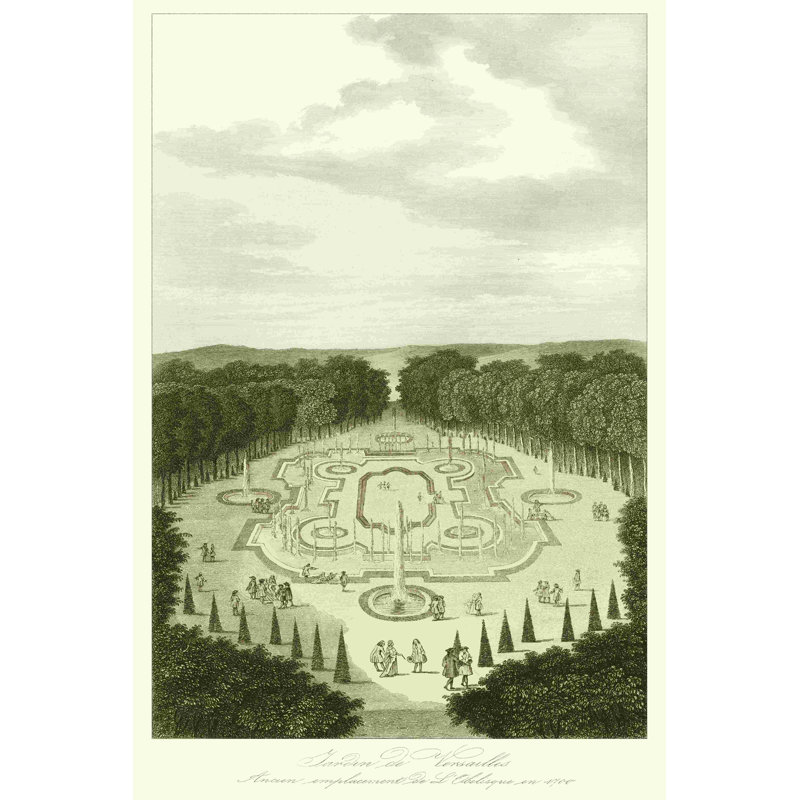 " Garden At Versailles I " by Vision Studio, 30" H x 20" W  