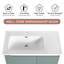 Ensemble de meuble-lavabo simple 35,94 po avec plateau en céramique Djordi