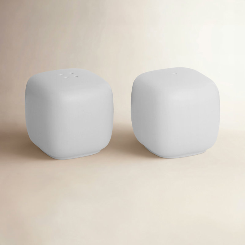 Nambe Pop S/P Shakers, Chalk