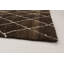 Tapis brun foncé en laine noué à la main de conception unique 6 pi 2 po x 9 pi 2 po Theodora