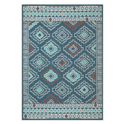 Tribu Southwestern Geometric Indoor/Outdoor Performance Area Rug