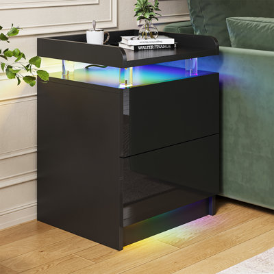 45cm W Acrylic Bedside Table