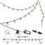 Guirlande de lumières d'extérieur avec télécommande, ampoules à DEL incassables, lumières de patio suspendues à intensité variable pour terrasse de jardin, terrasse, balcon, porche, décor de café-2001224450