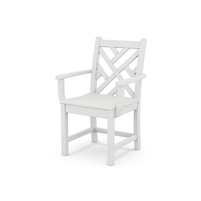 Chippendale Dining Arm Chair -  POLYWOODÂ®, CDD200WH