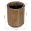 Solid Wood Cylinder Utensil Crock