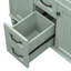 Ensemble de meuble-lavabo simple sur pied 36 po avec lavabo en céramique, armoire avec portes à fermeture en douceur, plateau basculant et 2 tiroirs-145892424