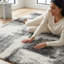 Tapis gris anthracite à poils longs Alban-119645512