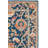 Menga Hand Tufted Wool Cotton Oriental Rug in Red/Navy-1588890766