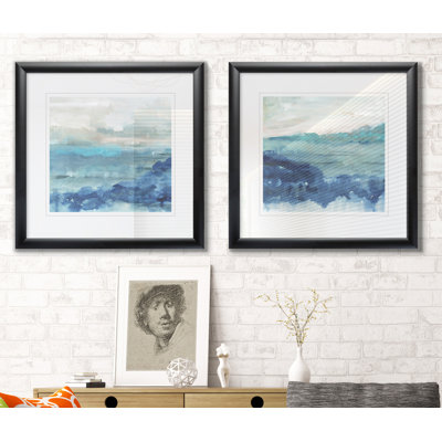 Sea Swell l - ensemble de 2 reproductions d'art encadrées