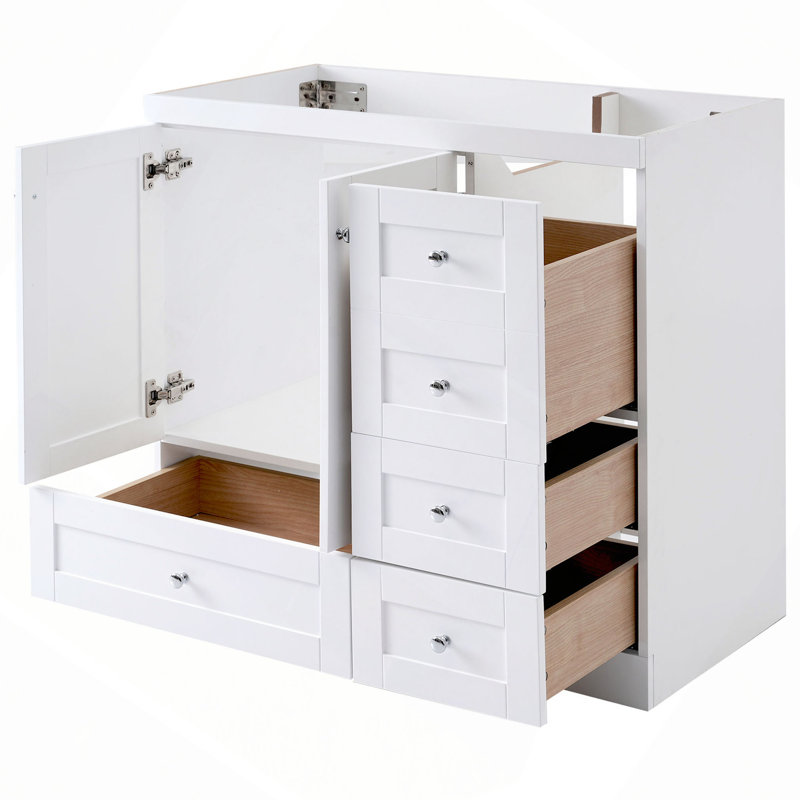 [Cabinet seulement] Meuble-lavabo de 36 po (lavabo non inclus), Blanc