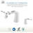 Pendant Series 8 In. Widespread 2-Handle Low-Arc Bathroom Faucet In Polished Chrome