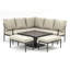 Nazmir 6 - Person Patio Dining Set Square Table with Cushions Included