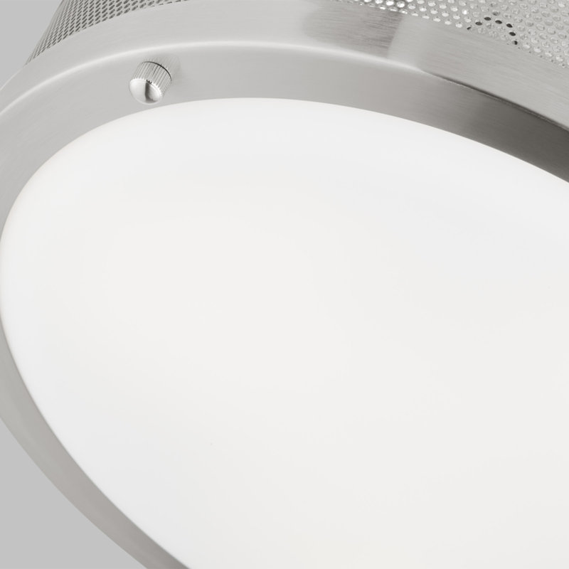 3 - Light Flush Mount, Brushed Nickel