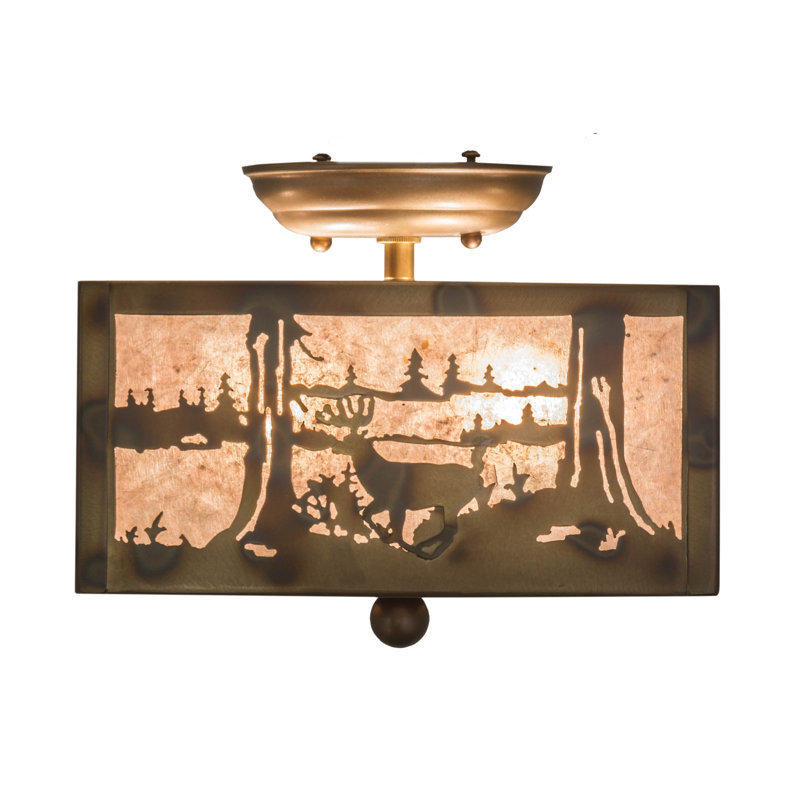 Plafonnier semi-encastré d'extérieur 2 lumières Yokoyama