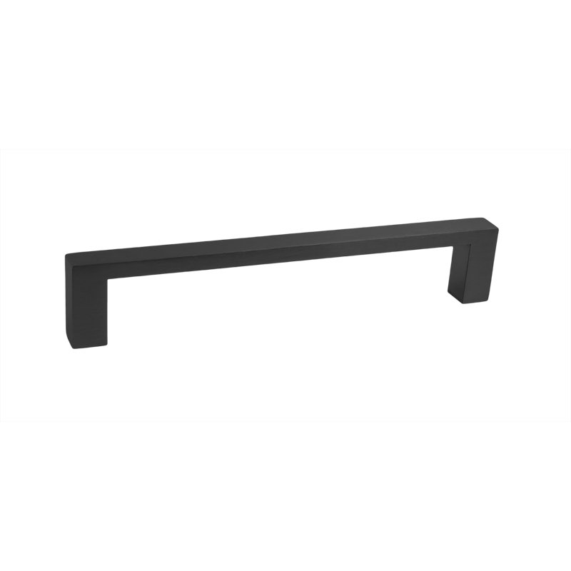 Cabinet Center to Center Bar Pull, 11 13/16", Satin Black