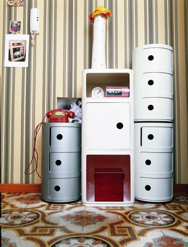 Componibili End Table, White