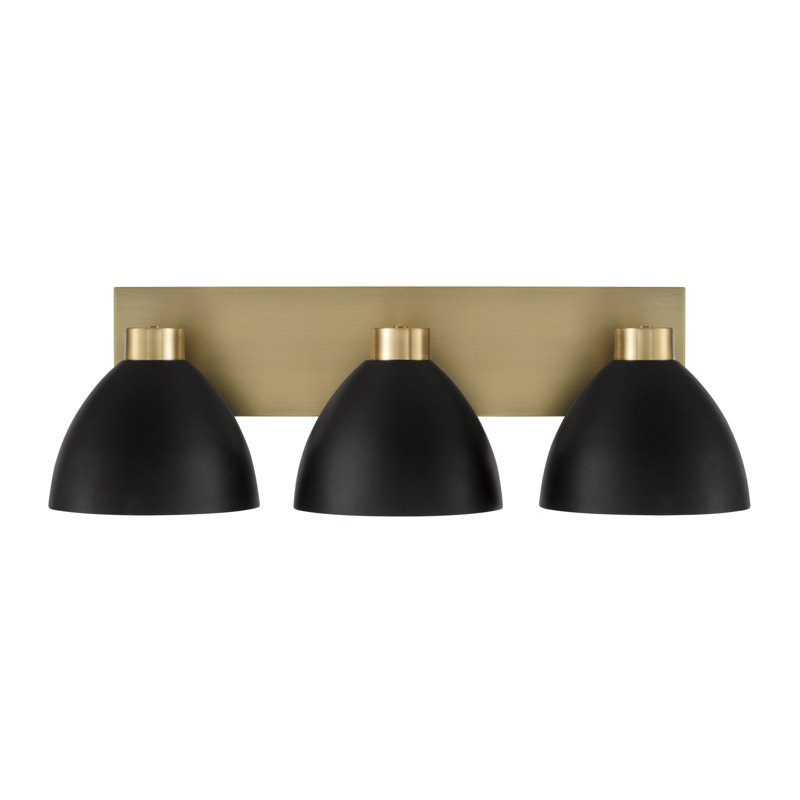 Ross 3 - Light Dimmable Vanity Light, Black