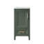 Meuble-lavabo simple autoportant de 18 po avec plateau entièrement assemblé