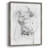 Graphite Abstract IV Framed Print - Solid Wood-1506308912
