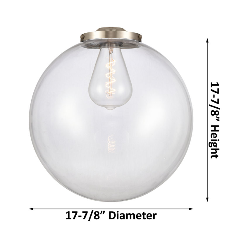 Franklin Restoration - Alphonsa - 1 Light 221-1S Stem Hung Pendant - LED Bulb, Polished Nickel, 52" H x 18" W x 18" D, Seedy
