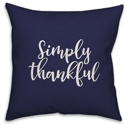  Simply Thankful Throw Pillow