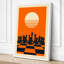 Sun and Chessmen Retro - Wrapped Canvas-1206275395-1206275416