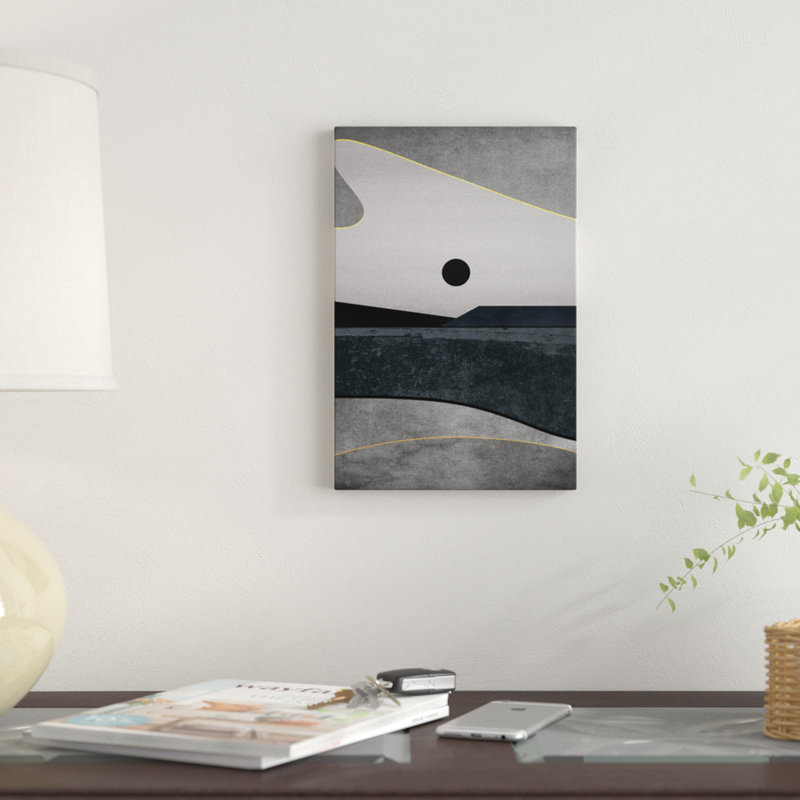 « minimal landscape ix », impression sur toile, H 12 po x l 8 po x P 0,75 po, Toile tendue, Pas de tapis