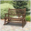 Chaise berçante en bois 2 personnes-118043723