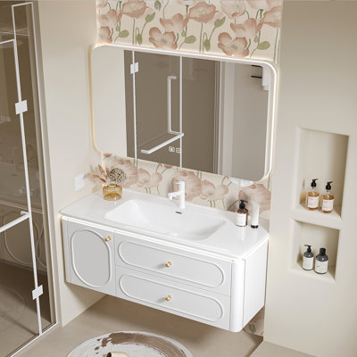 Armoire de salle de bain de style minimaliste moderne français