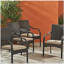Chaises d'extérieur en osier, 56225,00CHRBRN KD, 4 pièces