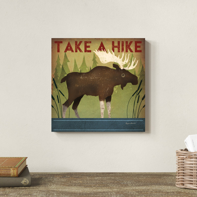 Take A Hike Moose, H 12 po x l 12 po x P 1,25 po