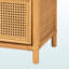 Bibliothèque à 2 tiroirs et 3 tablettes ouvertes Lucca Honey au fini brun, H 67,46 po x l 22,91 po x P 13,67 po