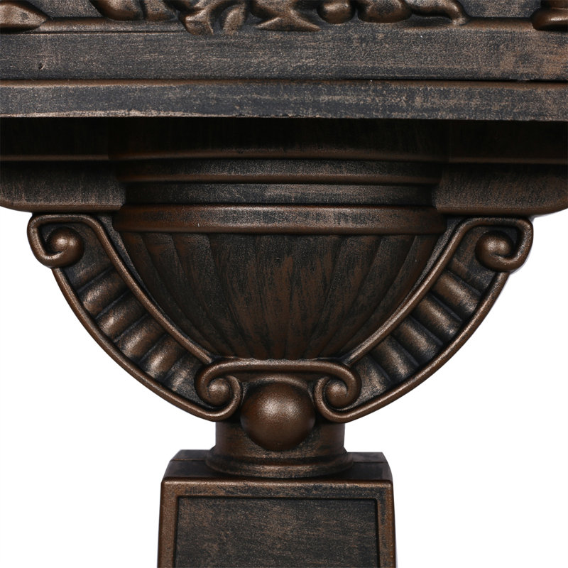 Post Mounted Mailbox, Bronze