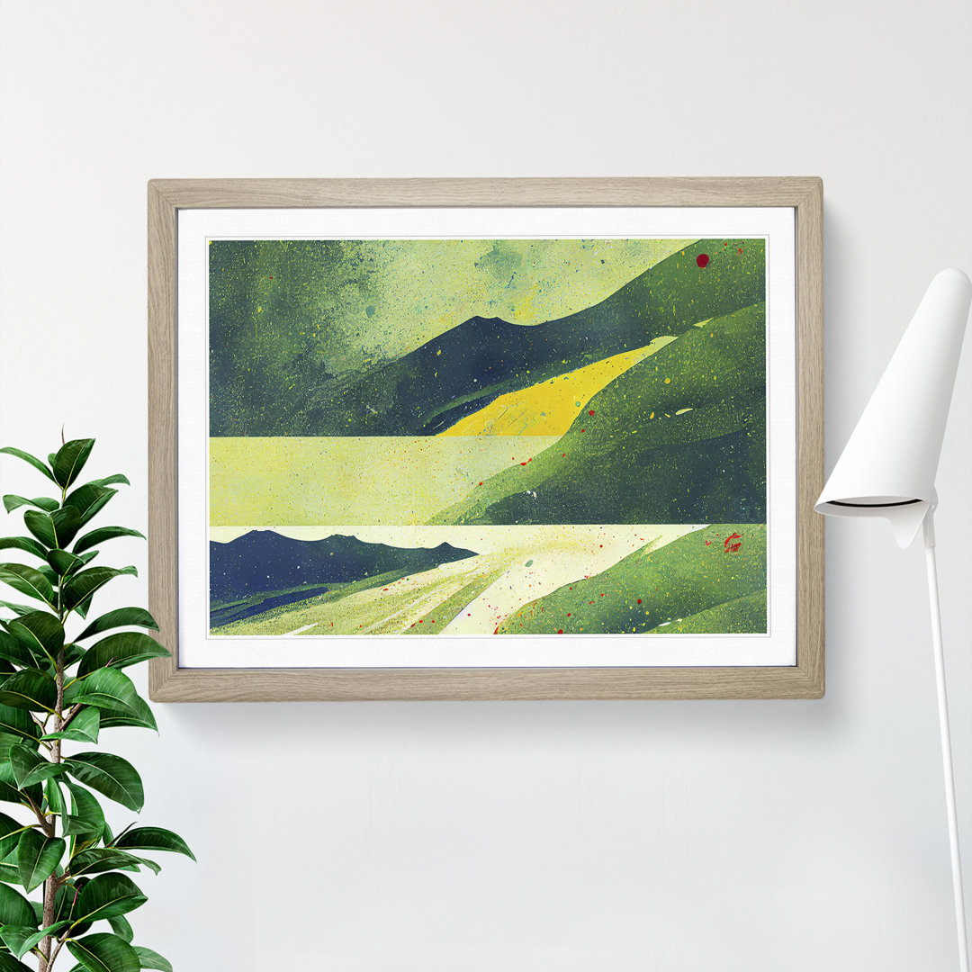 XH1022-6663X Painted Meadow Landscape - Single Picture Frame Painting