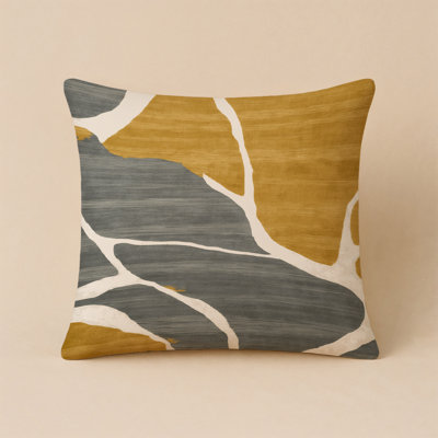 Watercolor Brown Indoor and Outdoor Throw Pillow