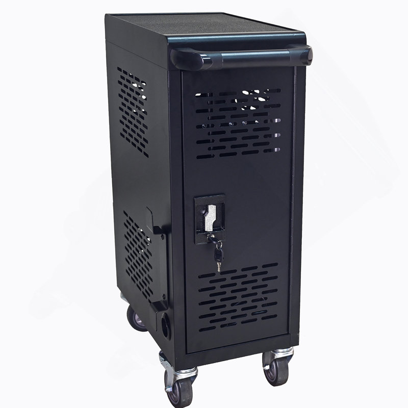 Removable Locking Charging Cabinet  Laptop, Chromebook, Black