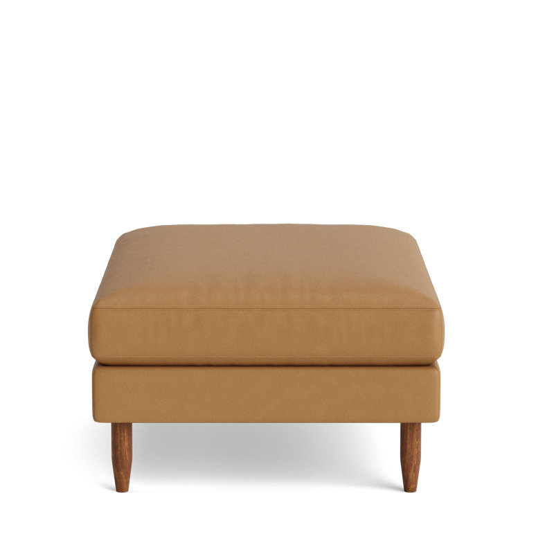 Skinny Fat Ottoman, Leather - Butterscotch