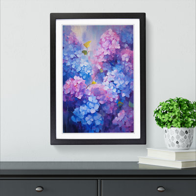 Hydrangea Modern - Framed Print