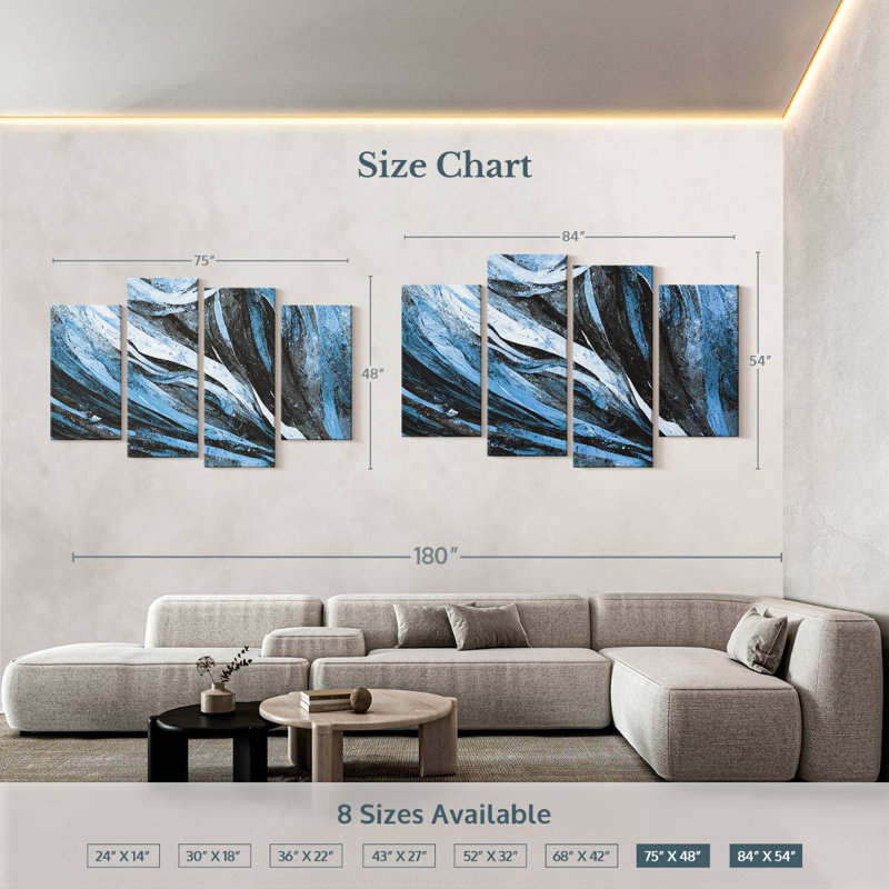 Brise bleue abstraite Avery