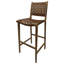 Hand-crafted Solid Wood And Leather High Top Chair/barstool
