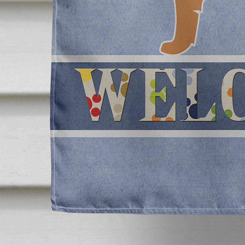 Polyester 2 côtés 40 x 28 po welcome drapeau maison, Berger belge