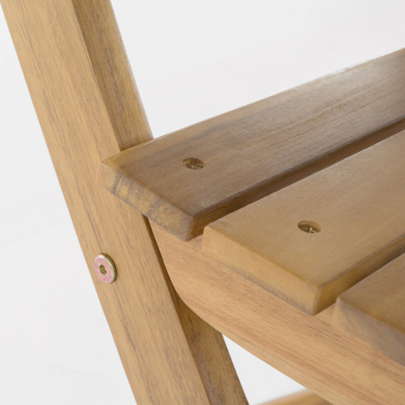Chaise d'appoint de patio Remacia, Teinte naturelle