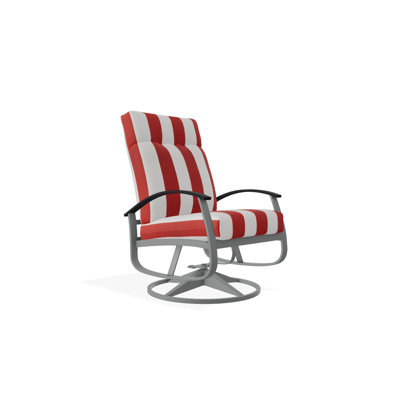 Chaise de patio pivotante avec coussins Askar