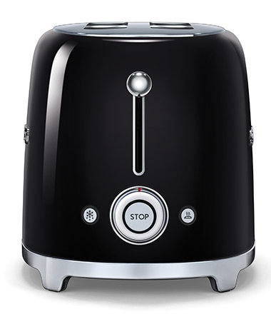 SMEG 50s Style 4-Slice Toaster, Black