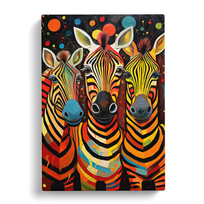 Zebra Expressionism No.2 - Single Picture Frame Print