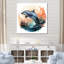 Forêt, forêt, dégradé, dauphin, animaux, art mural-783736493-783736480