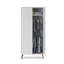 Maya Double Wardrobe - White with Natural-134117013