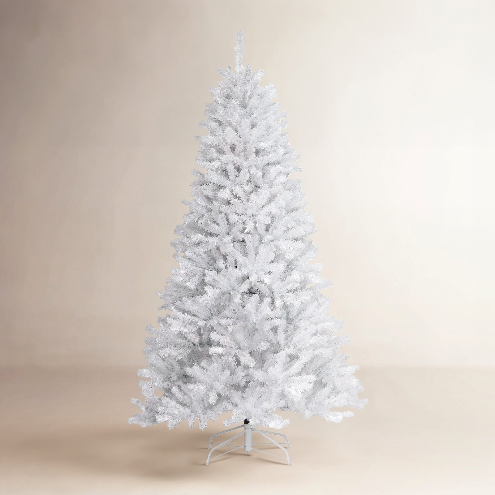 The Holiday Aisle® North Valley White Spruce Tree with Clear Lights, 7.5'